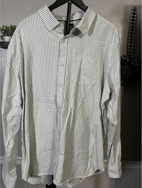 GAP Men's XXL Striped Button-Up Shirt